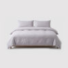 Adult 4-Piece Bedding Set, Long-Staple Cotton, 86.6" × 94.5", Taro Purple