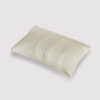 Adult Low-Profile Pillow, Silk-Textured Synthetic Blend, 18.9" × 29.1", Beige