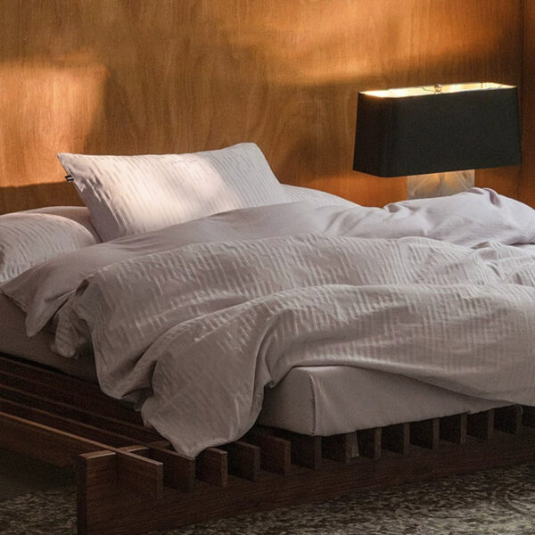 Adult 4-Piece Bedding Set, Long-Staple Cotton, 86.6" × 94.5", Taro Purple