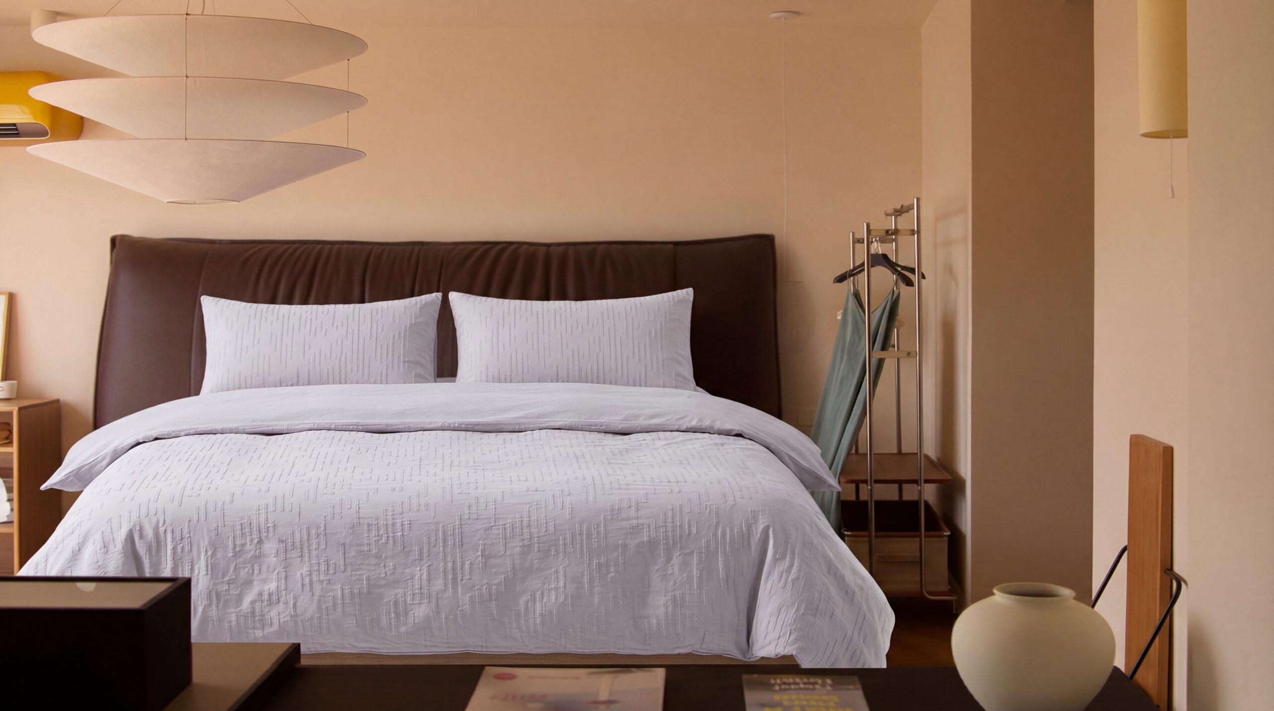 Taro Satin Cotton Bedding Set