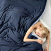 Adult Lightweight Bed Blanket, Down-Alternative Fiber Fill, 78.7" × 90.6"