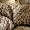 4-Piece Yarn-Dyed Jacquard Bedding Set, Striped Pattern, 78.7" × 90.6"